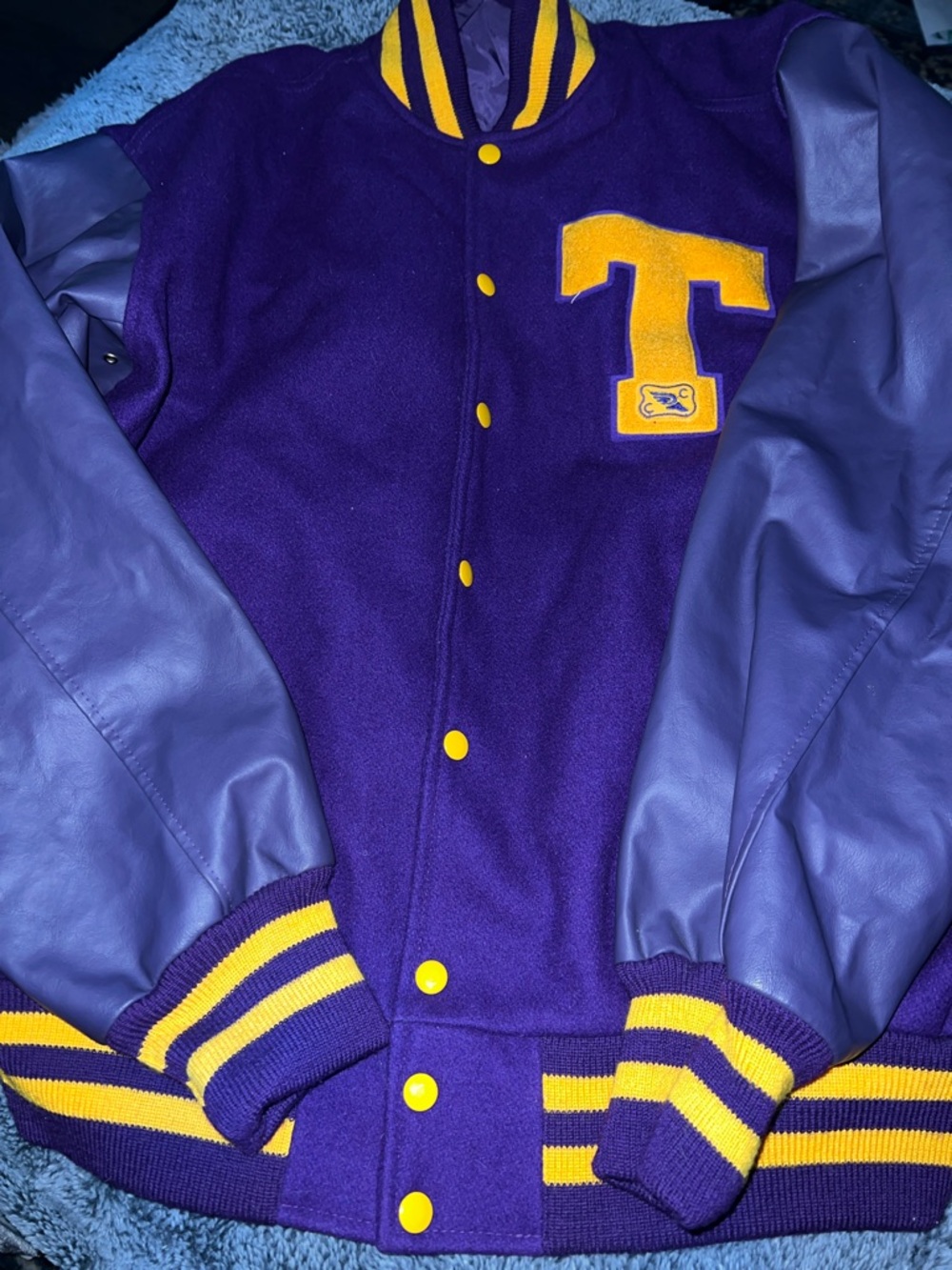 TM Athletics Purple Wool Jacket - 100% Wool 54 GUC